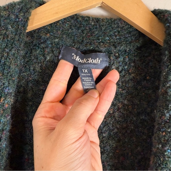 Modcloth Dark Green Cardigan Sweater - Picture 4 of 6